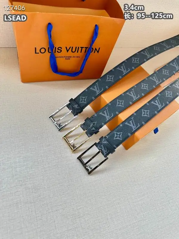 LV belt 34mmX95-125cm 8L33
